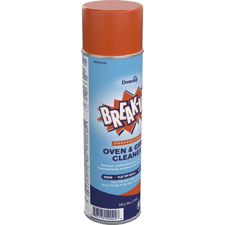 Break-Up Oven And Grill Cleaner And Degreaser, 19 Oz Aerosol Can, Liquid, Blue CBD991206